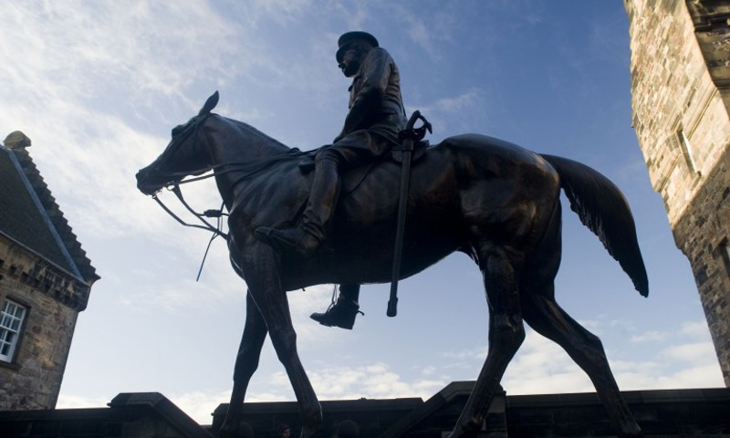 Statue of Earl Haig at Edinburgh Castle
