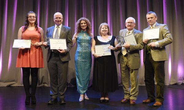 2016 Angel Awards winners on stage with their awards