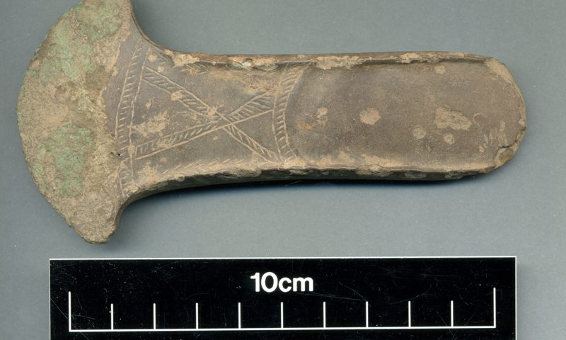 Bronze age decorated axe head