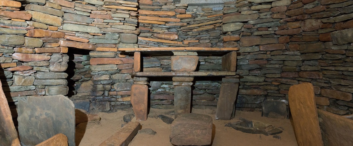 View of house 7 at Skara Brae