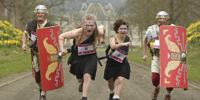 Romans, Picts, Steampunks and Guerrilla Knitters celebrating Scotland’s Six Iconic Sites