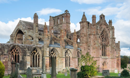 Exterior view of Melrose Abbey
