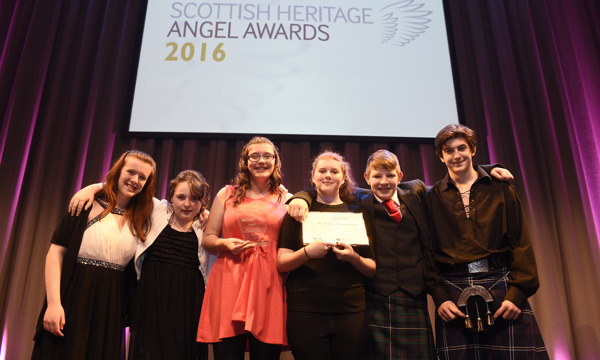 Dig TV, Winners of Young Heritage Angel Award at 2016 Scottish Heritage Angel Awards ceremony