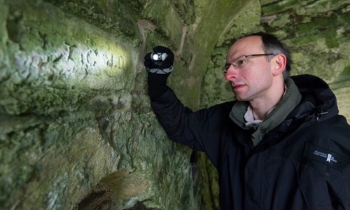 Designations Officer, Laurence Parkerson at St Magnus Church, Egilsay.