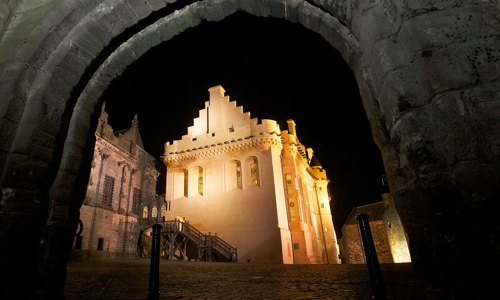 The Great Hall at Stirling Castle - south gable and arch