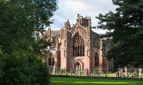South elevation of Melrose Abbey