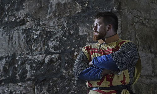 Costumed re-enactor as Robert the Bruce