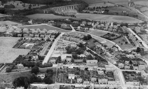 An aerial view of Stonehaven 