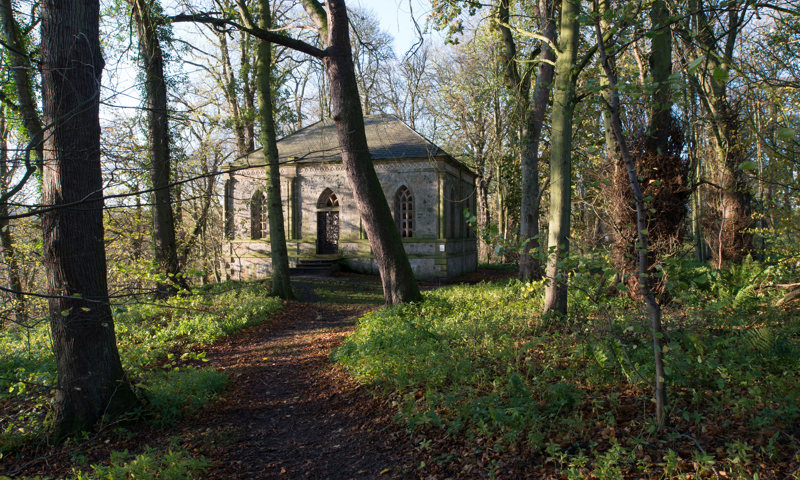 View of the mausoleum, Duff House.