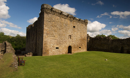 Tower house at Craignethan Castle.