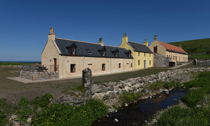A sail loft in Portsoy which has been converted into bunkhouse accommodation as part of a community project