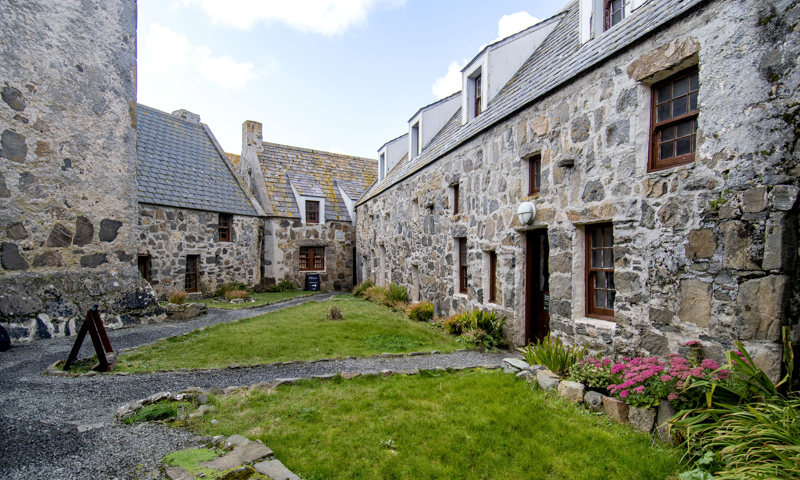 A view of the courtyard at Kisimul Castle