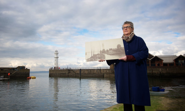 Jane Ryder OBE, Chair of HES, at Newhaven Lighthouse