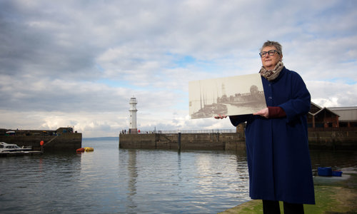 Jane Ryder OBE, Chair of HES, at Newhaven Lighthouse