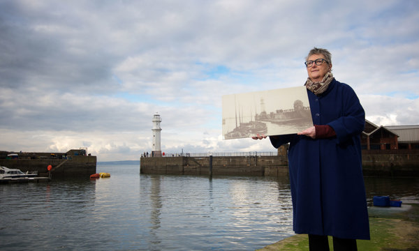 Jane Ryder OBE, Chair of HES, at Newhaven Lighthouse