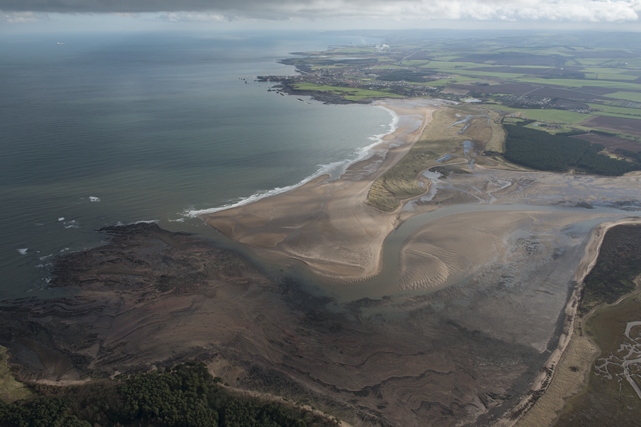 General aerial view of Belhaven Bay.