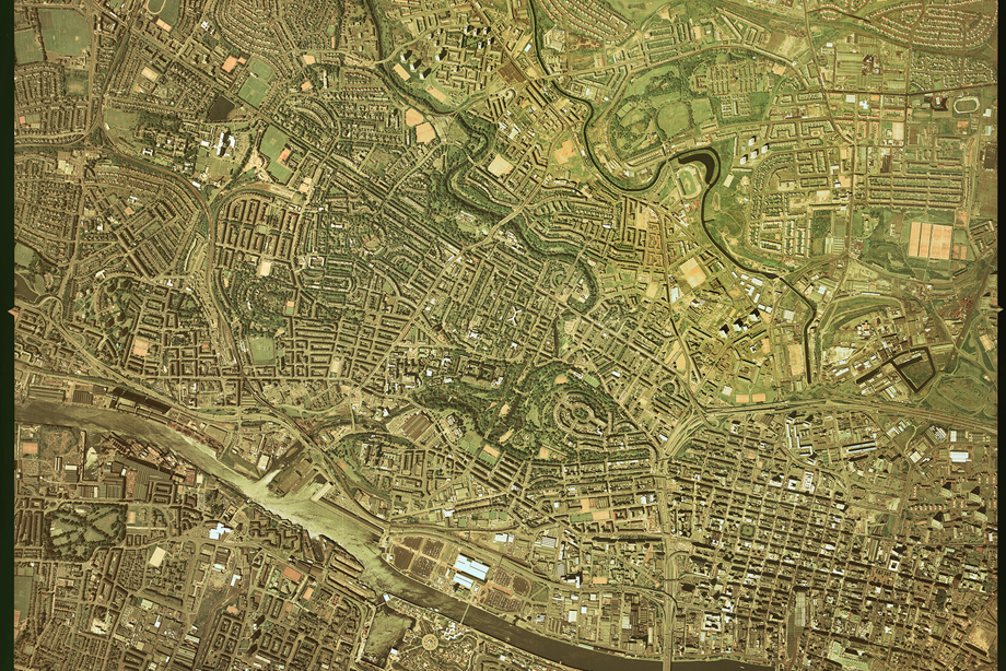 General aerial view of Glasgow.