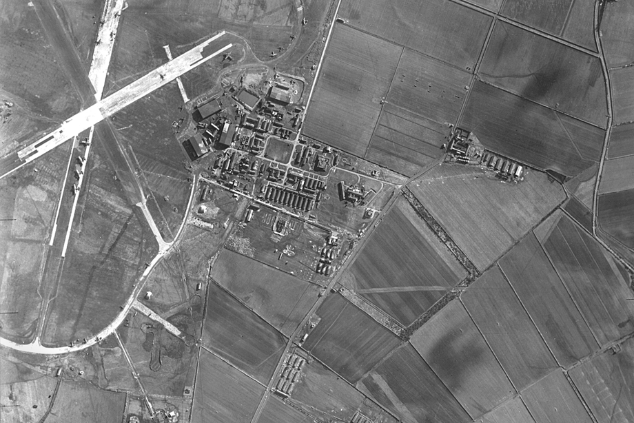 General aerial view of Dyce Airfield.