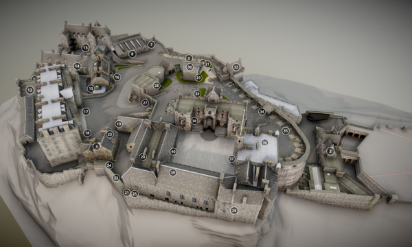 3D view of Edinburgh Castle