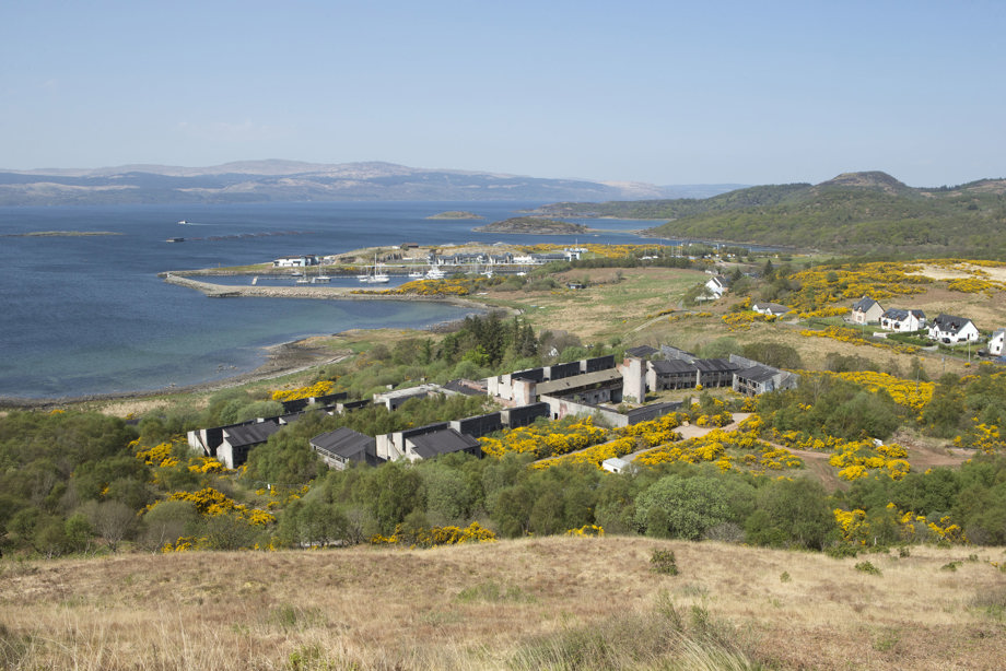 General view of Pollphail village, taken from the south-east