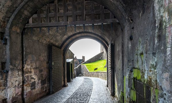 Portcullis gate at Edinburgh Castle