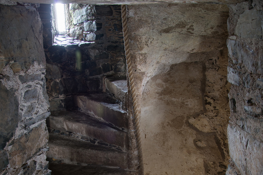 A spiral staircase
