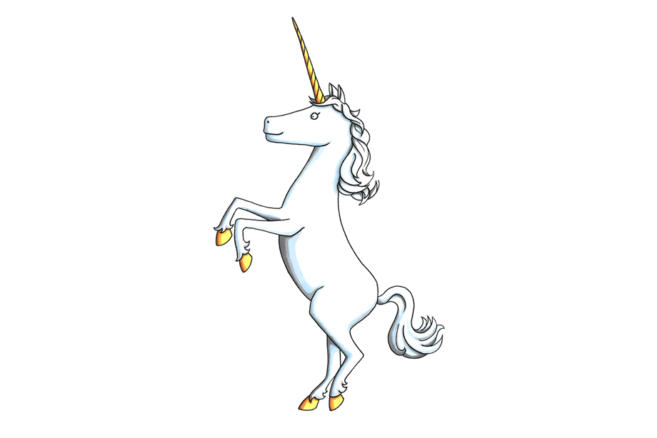An illustration of a unicorn