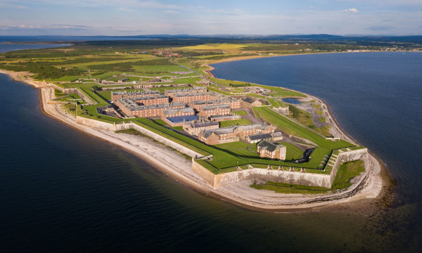 Aerial view of Fort George