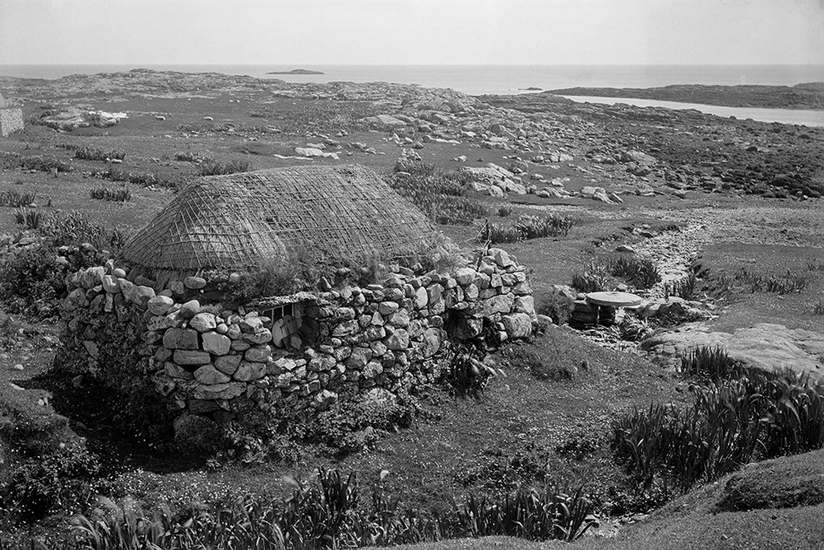 A mill with a millstone being repurposed as a stepping stone