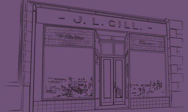 An illustration of a traditional shopfront with big, glass windows