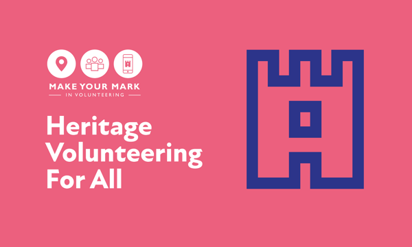 graphic that reads Heritage Volunteering for All