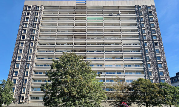 Aberdeen Tower Blocks Thistle Court Full West Elevation