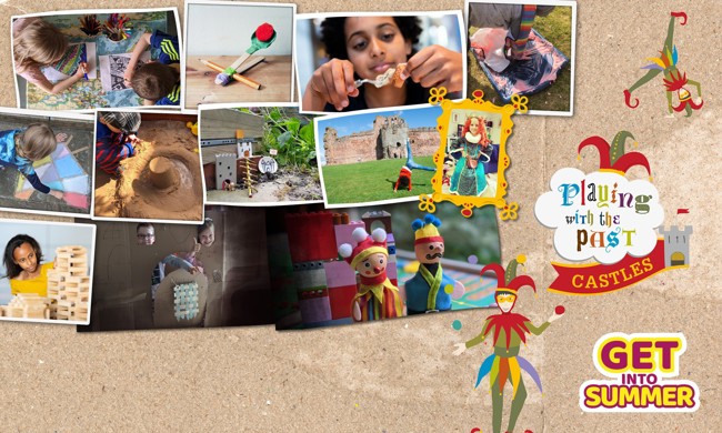 Collage of images with children enjoying various activities