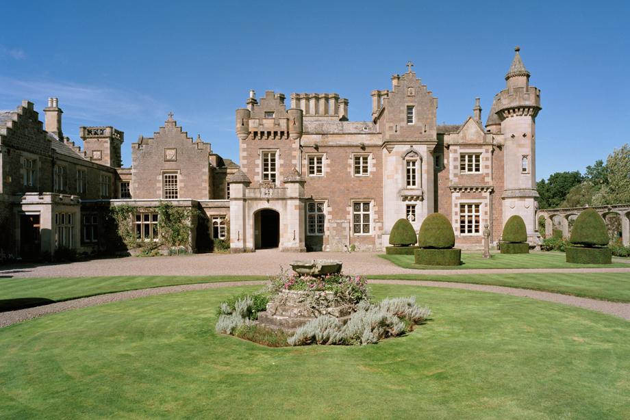 A large stone residence 