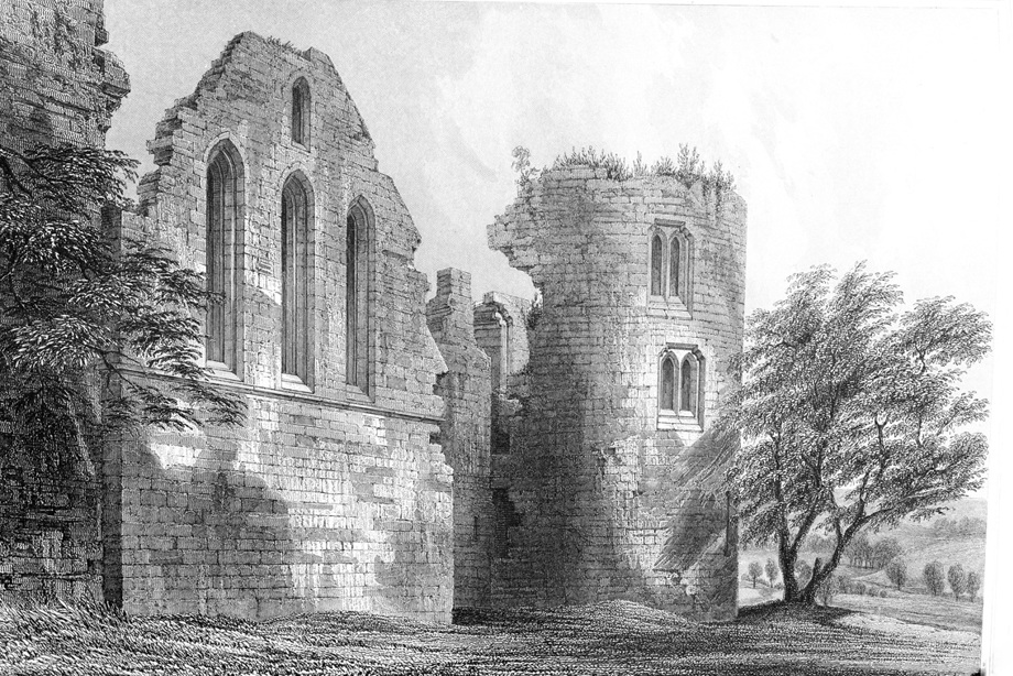 A partially ruined building