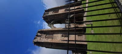 Elgin Cathedral was burned down hundreds of years ago and this is what remains.