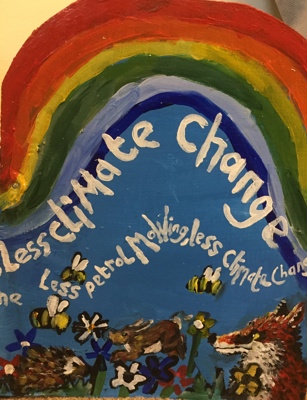 Art Signage- painting on wood