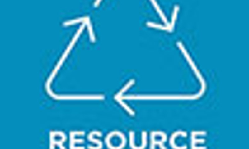 Rescource Efficient icon showing a triangle with arrows pointing around it