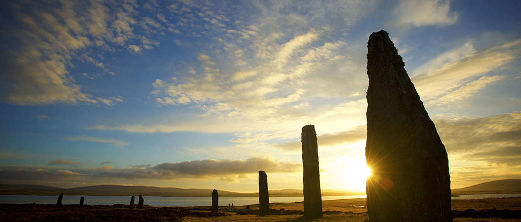 Sunset at the Ring of Brodgar standing stones
