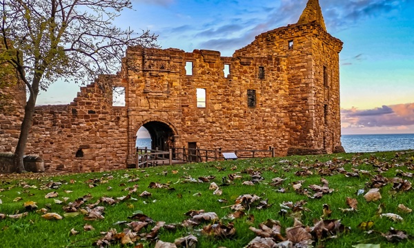 A striking photo of St Andrews Castle