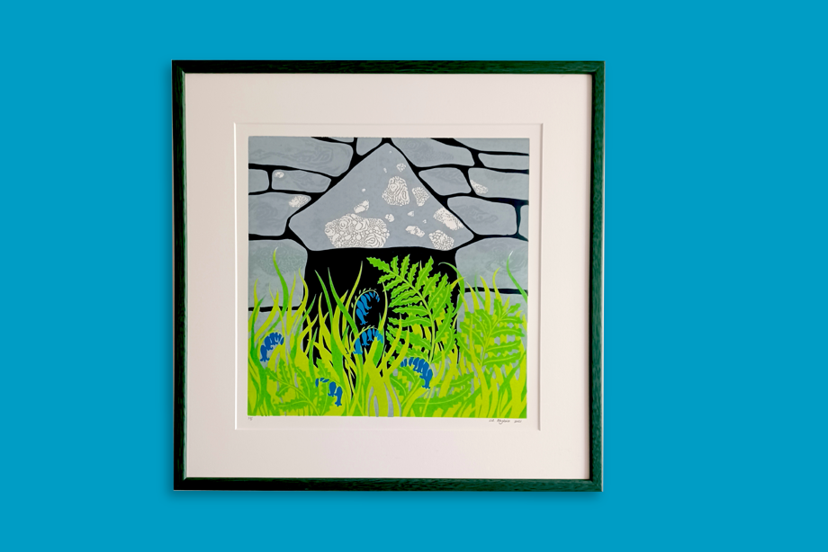 A' togail Dùn book original artwork framed