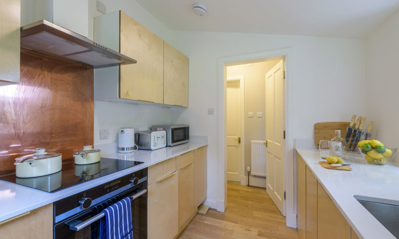 General view of the kitchen at Meadowbank Lodge
