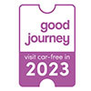 Good Journey visit car-free in 2023 logo
