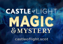 Castle of Light: Magic and Mystery. Click to visit www.castleoflight.scot.