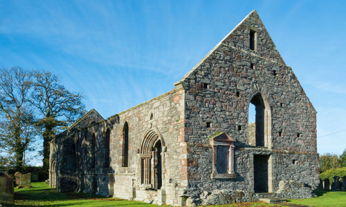 General view of the exterior of Whithorn Priory