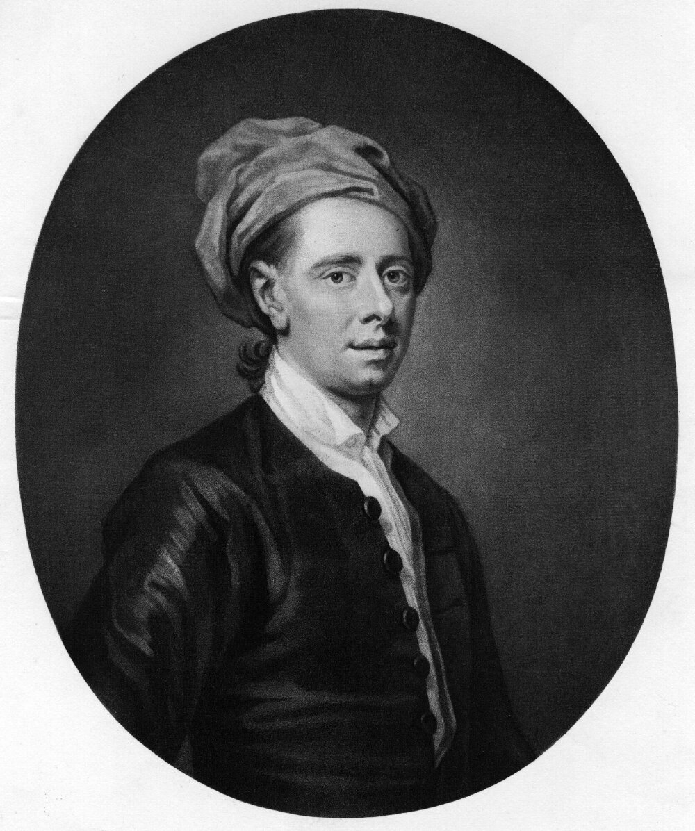 A portrait painting of a person wearing a dark jacket with large buttons over a white shirt, and a wrapped material head-dress.