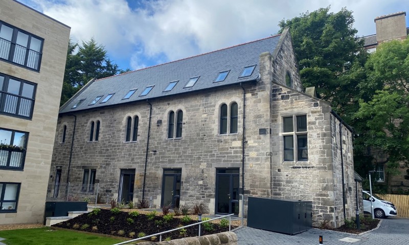 A former church which has been brought back into use as affordable housing 