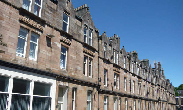 General view of 14-26 Russell Street, Rothesay, Isle of Bute