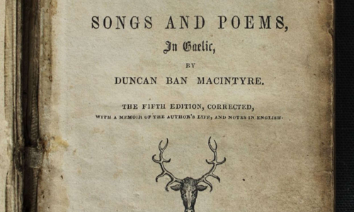 Front matter page of Duncan Ban MacIntyre