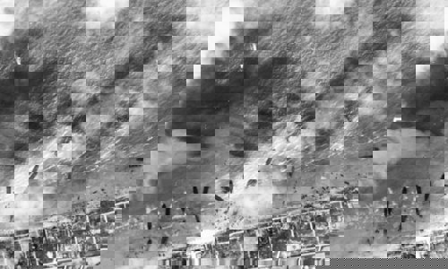 A black and white image from D-Day